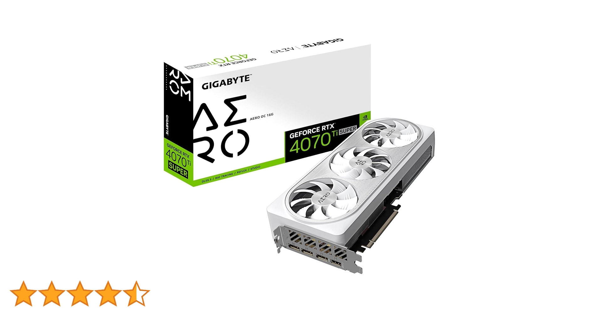 【美品】GIGABYTE GeForce RTX 4070 SUPER AERO Gigabyte NVIDIA GeForce RTX 4070 Super AERO RGB Overclocked